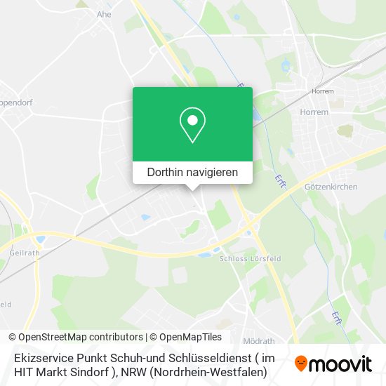 Ekizservice Punkt Schuh-und Schlüsseldienst ( im HIT Markt Sindorf ) Karte