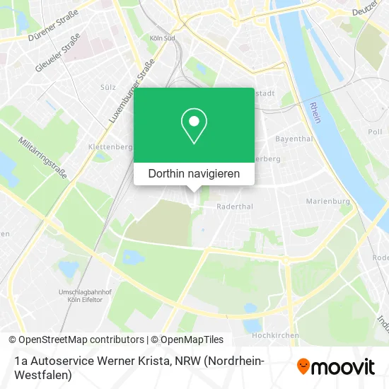 1a Autoservice Werner Krista Karte