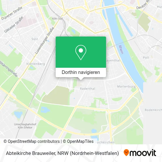 Abteikirche Brauweiler Karte