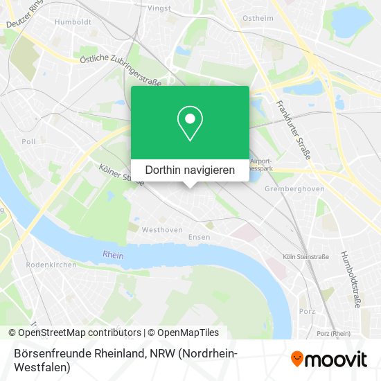 Börsenfreunde Rheinland Karte