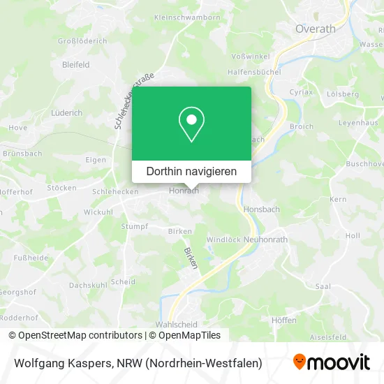 Wolfgang Kaspers Karte