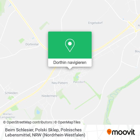 Beim Schlesier, Polski Sklep, Polnisches Lebensmittel Karte