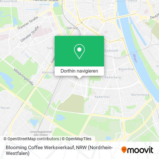 Blooming Coffee Werksverkauf Karte