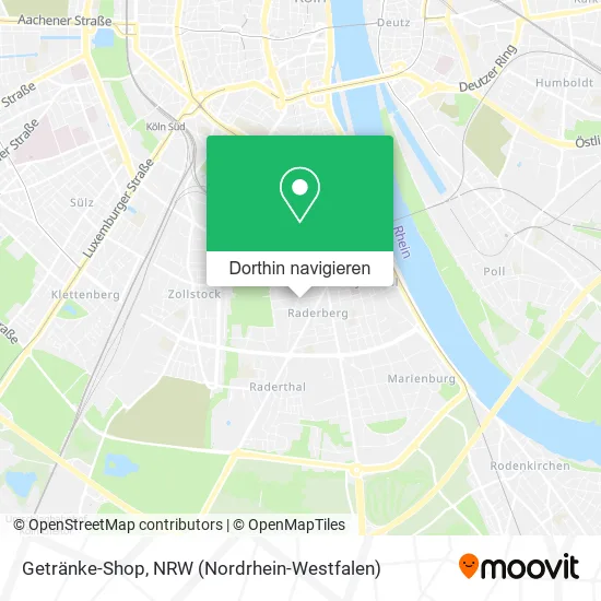 Getränke-Shop Karte