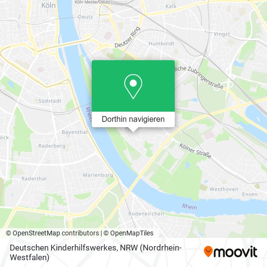 Deutschen Kinderhilfswerkes Karte