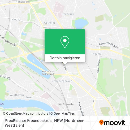 Preußischer Freundeskreis Karte