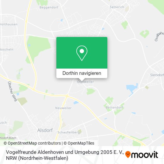 Vogelfreunde Aldenhoven und Umgebung 2005 E. V. Karte