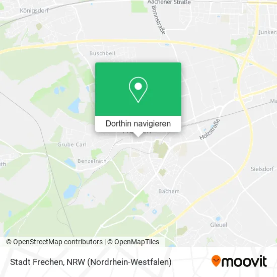 Stadt Frechen Karte