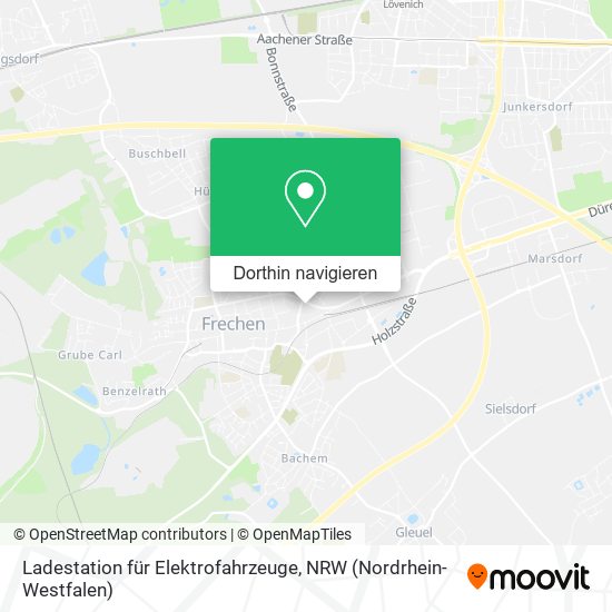 Ladestation für Elektrofahrzeuge Karte