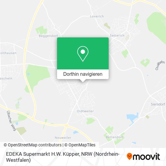 EDEKA Supermarkt H.W. Küpper Karte