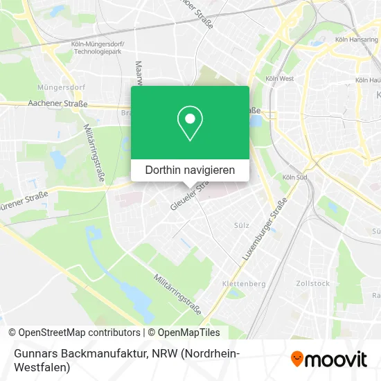 Gunnars Backmanufaktur Karte