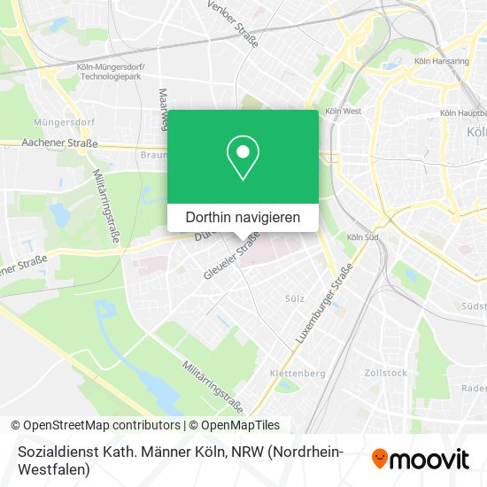 Sozialdienst Kath. Männer Köln Karte