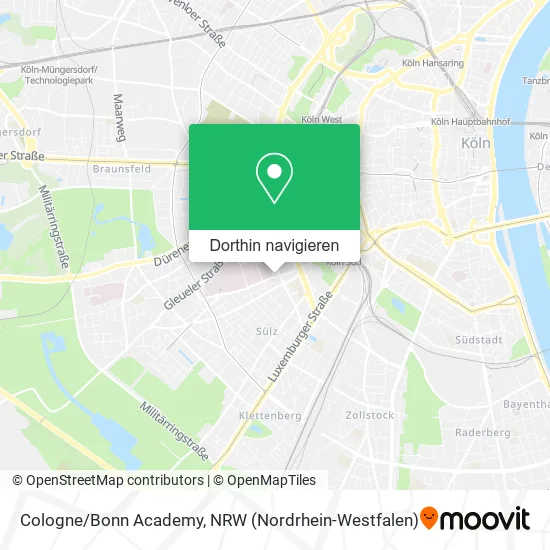 Cologne/Bonn Academy Karte