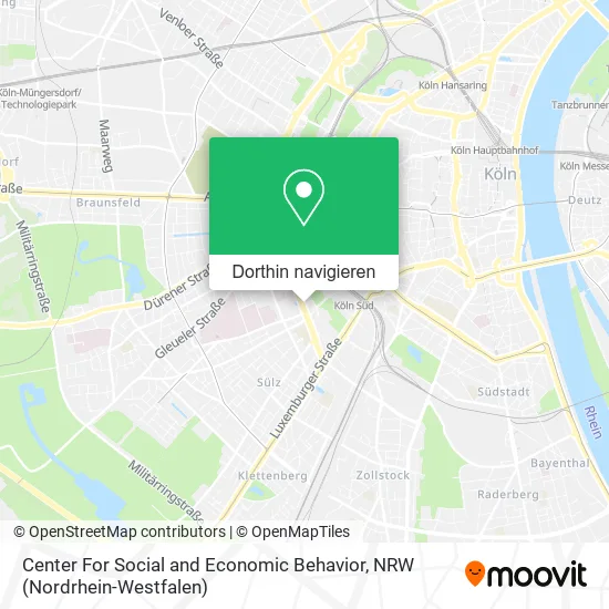 Center For Social and Economic Behavior Karte