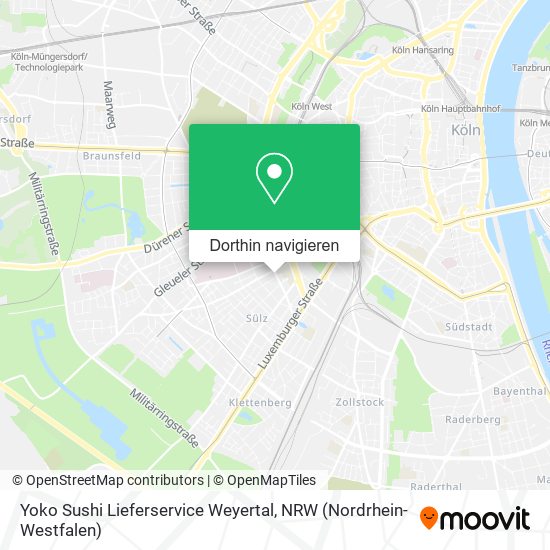 Yoko Sushi Lieferservice Weyertal Karte