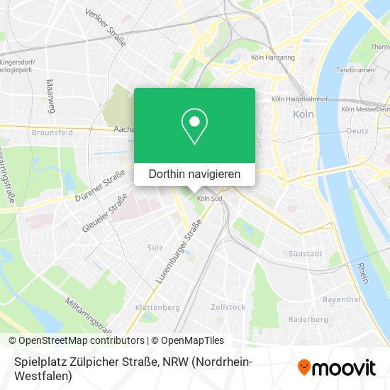 Spielplatz Zülpicher Straße Karte