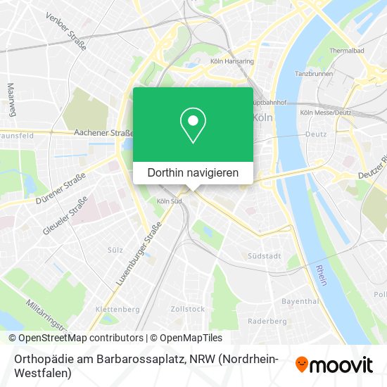 Orthopädie am Barbarossaplatz Karte