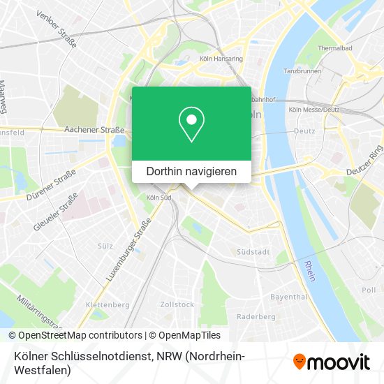 Kölner Schlüsselnotdienst Karte