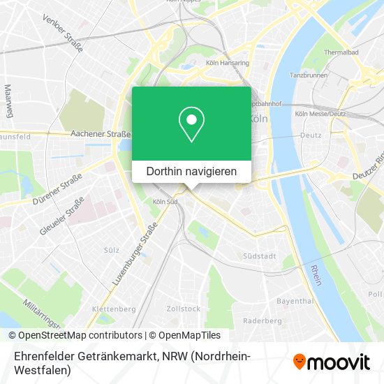 Ehrenfelder Getränkemarkt Karte