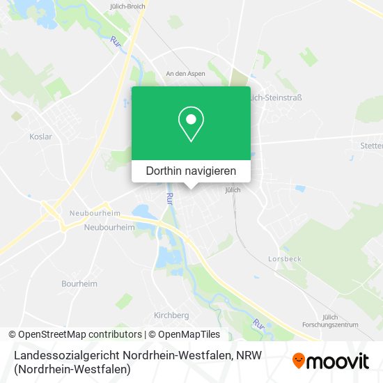 Landessozialgericht Nordrhein-Westfalen Karte