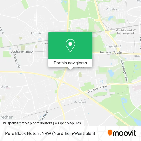 Pure Black Hotels Karte