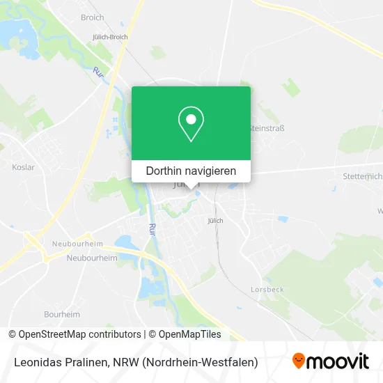 Leonidas Pralinen Karte