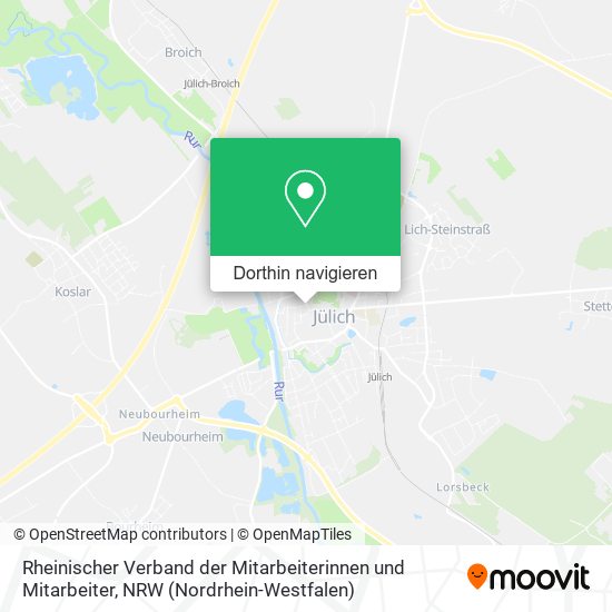 Rheinischer Verband der Mitarbeiterinnen und Mitarbeiter Karte