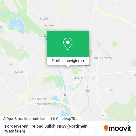 Förderverein Freibad Jülich Karte