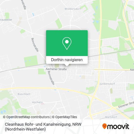 Cleanhaus Rohr- und Kanalreinigung Karte