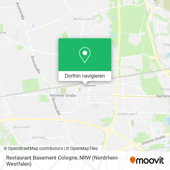 Restaurant Basement Cologne Karte