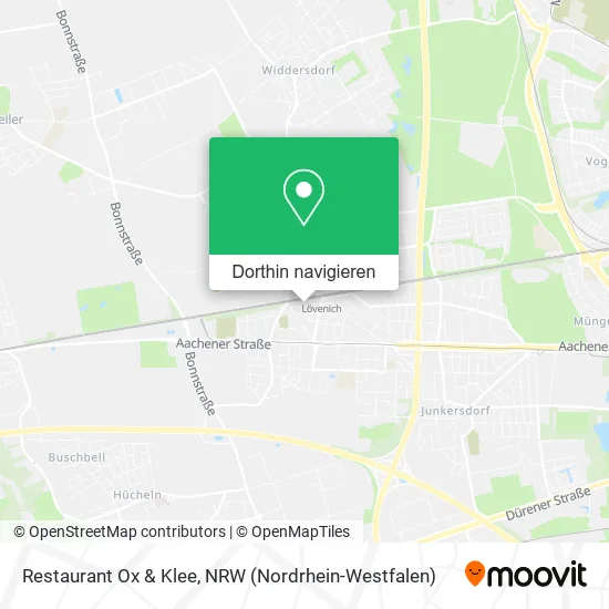 Restaurant Ox & Klee Karte