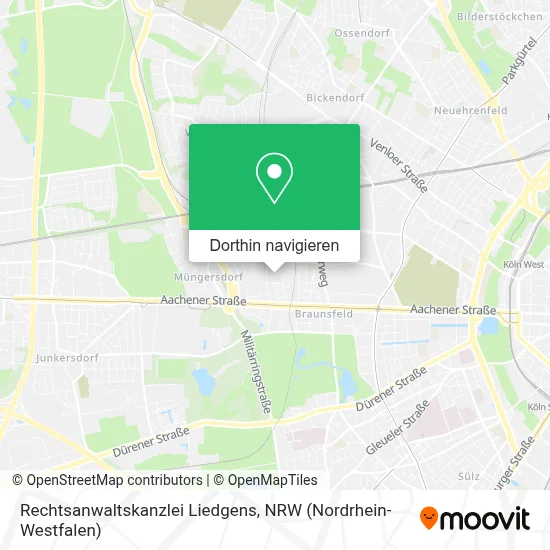 Rechtsanwaltskanzlei Liedgens Karte