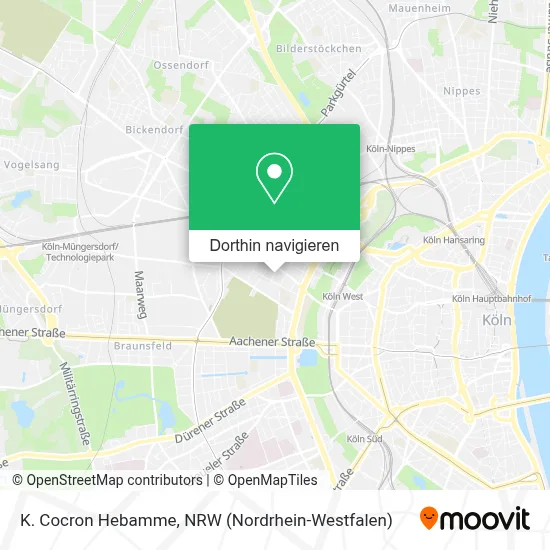 K. Cocron Hebamme Karte