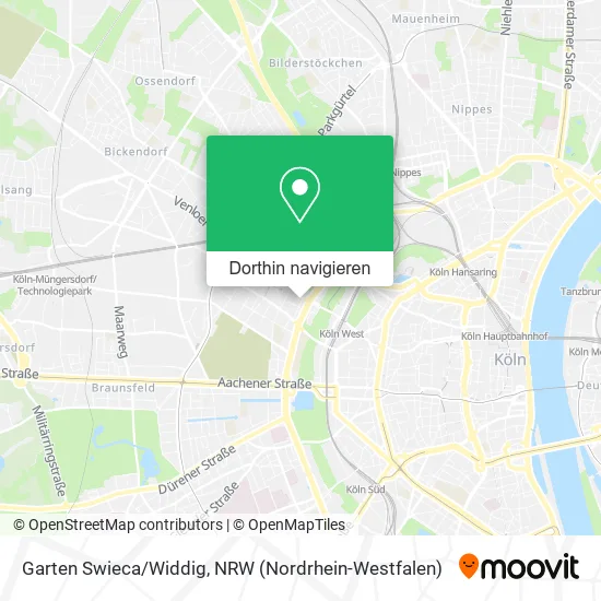 Garten Swieca/Widdig Karte