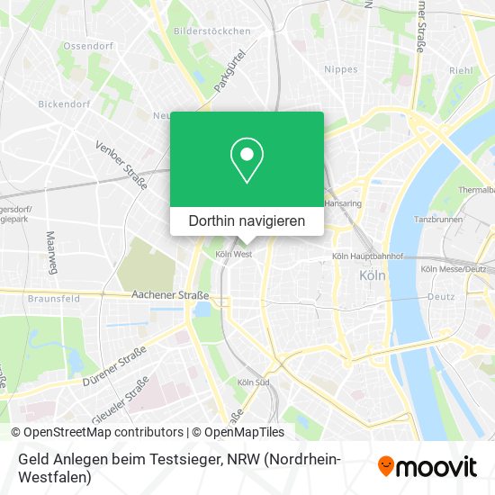 Geld Anlegen beim Testsieger Karte