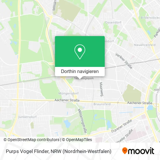 Purps Vogel Flinder Karte