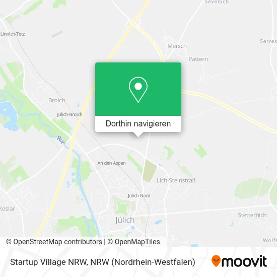 Startup Village NRW Karte