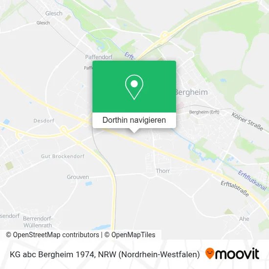 KG abc Bergheim 1974 Karte