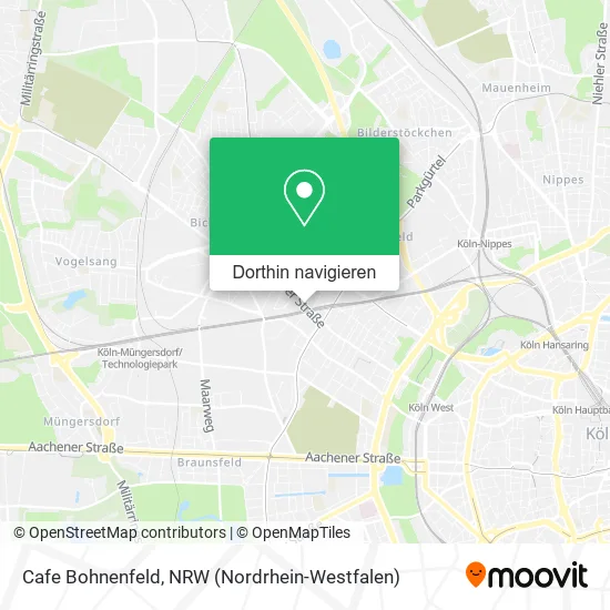 Cafe Bohnenfeld Karte