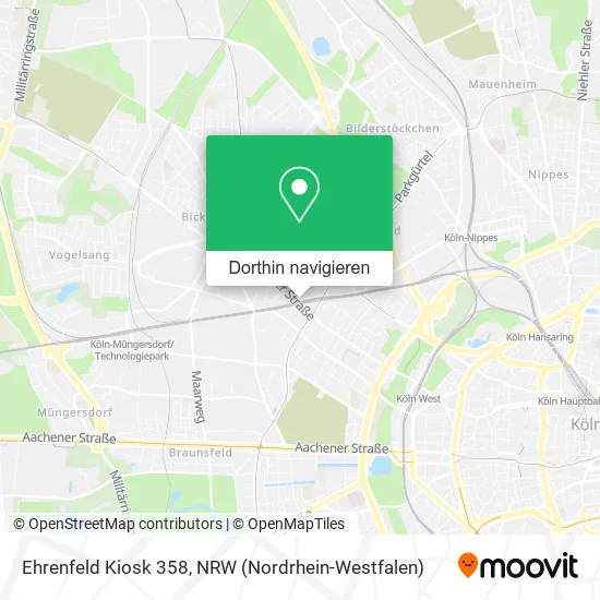 Ehrenfeld Kiosk 358 Karte