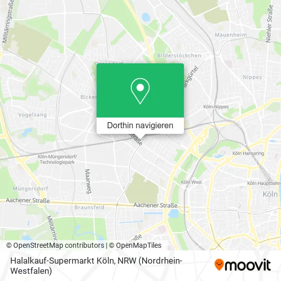 Halalkauf-Supermarkt Köln Karte