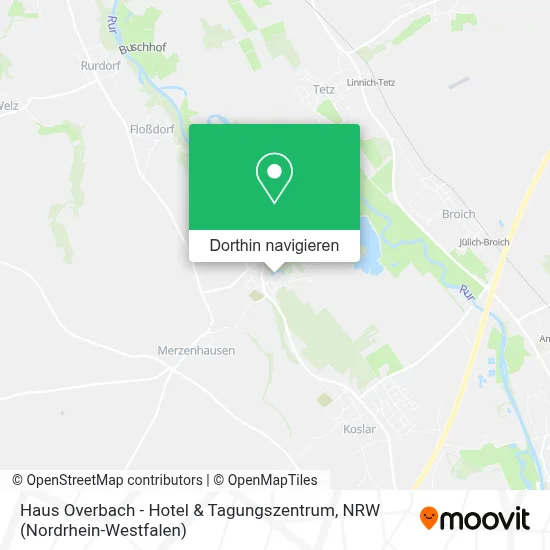 Haus Overbach - Hotel & Tagungszentrum Karte