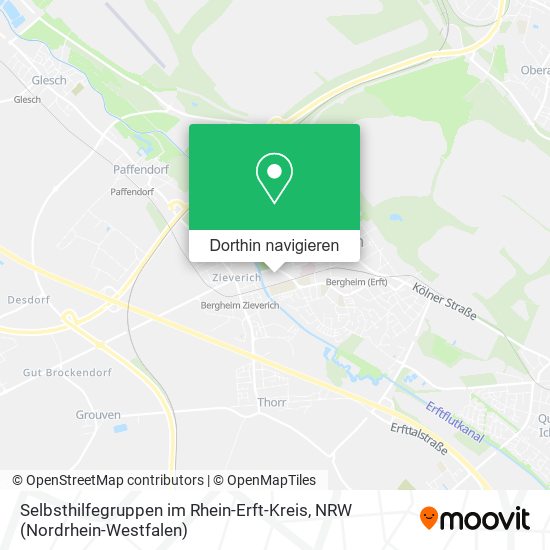 Selbsthilfegruppen im Rhein-Erft-Kreis Karte