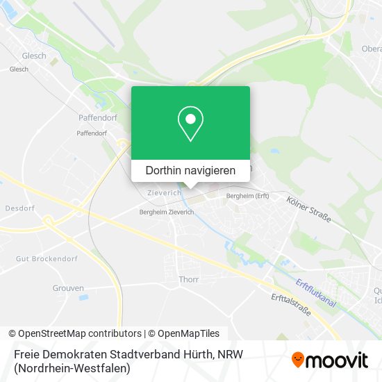 Freie Demokraten Stadtverband Hürth Karte