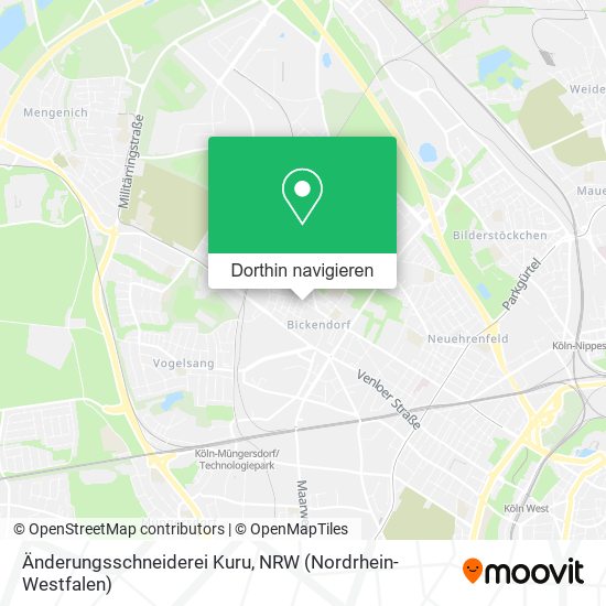 Änderungsschneiderei Kuru Karte