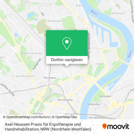 Axel Heussen Praxis für Ergotherapie und Handrehabilitation Karte