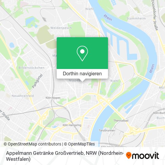 Appelmann Getränke Großvertrieb Karte