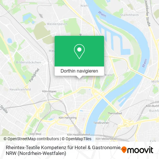 Rheintex-Textile Kompetenz für Hotel & Gastronomie Karte