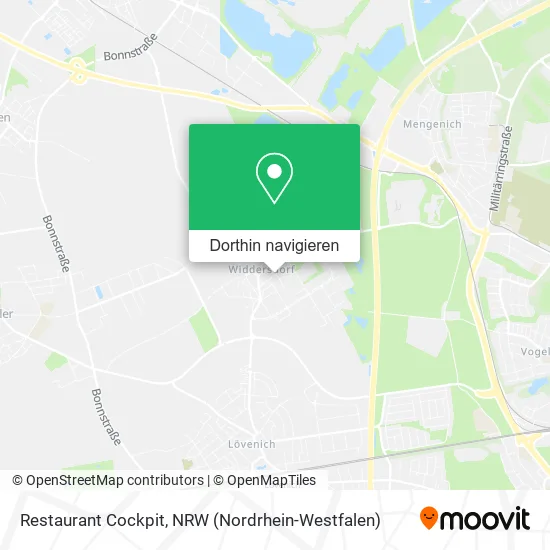 Restaurant Cockpit Karte