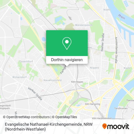 Evangelische Nathanael-Kirchengemeinde Karte